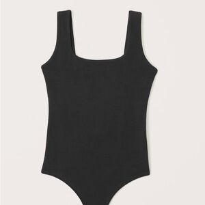 Abercrombie Double Layered Seamless Fabric Squareneck Bodysuit